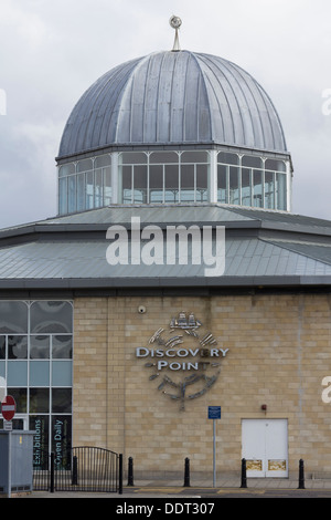 Discovery Point, Dundee, angrenzend an die Anlegestelle der erhaltenen Antarktis Forschungsschiff RSS Entdeckung Besucherzentrum. Stockfoto