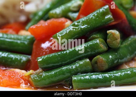 Leckere Curry vom Hof lange Bohnen Stockfoto