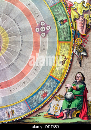 Nicolaus Copernicus, polnische Astronom, (1660-1661). Künstler: Andreas Cellarius Stockfoto