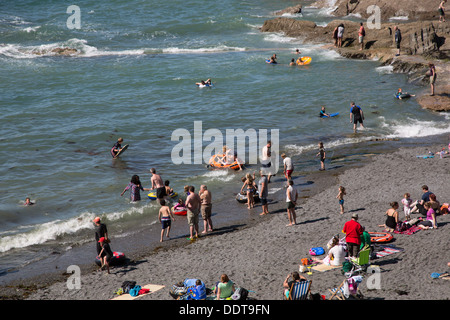 Der Tunnel Strände, Ilfracombe, Devon Stockfoto