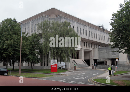 Die Welsh Krone Regierungsgebäude, Cathays Terrasse, Cardiff, South Glamorgan, Wales. Stockfoto