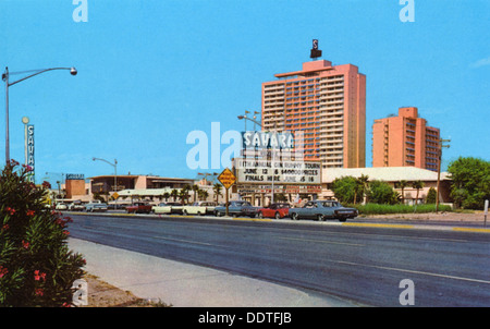 Das Sahara Hotel, Las Vegas, Nevada, USA, 1967. Artist: Unbekannt Stockfoto