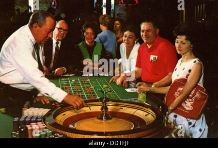 Roulette Spielen in einem Casino, Las Vegas, Nevada, USA, 1967. Artist: Unbekannt Stockfoto