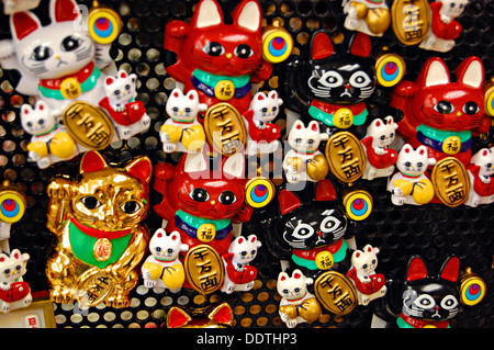 Maneki Neko (freundliche Katze), Little Tokyo, Los Angeles Stockfoto