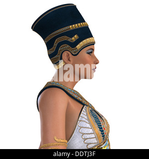 Was Nofretete, Königin des alten Ägypten, kann im Leben ausgesehen haben. Stockfoto