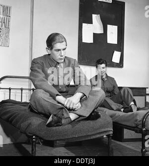 Eine Szene aus dem Terence Rattigan spielen, Ross, Worksop College, Nottinghamshire, 1963.  Künstler: Michael Walters Stockfoto