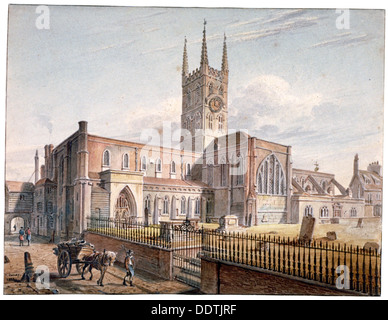 St Saviour Kirche, Southwark, London, 1811. Künstler: John Coney Stockfoto