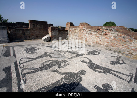 Die Bäder von Marina Gate, Ostia Antica, Italien. Künstler: Samuel Magál Stockfoto