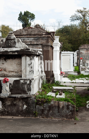 Ein Friedhof in New Orleans Stockfoto