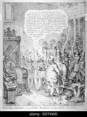 "Politische Offenheit - dh Koalition Beschlüsse der 14. Juni 1805...", 1805.                           Künstler: Anon Stockfoto