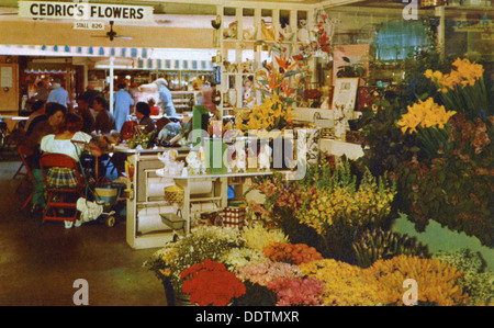 Cedrics Blumen, auf dem Markt der ursprünglichen Bauern, Hollywood, Kalifornien, USA, 1953. Artist: Unbekannt Stockfoto