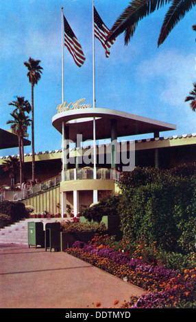 Clubhaus Eingang, Hollywood Park Racetrack, Inglewood, Los Angeles, Kalifornien, USA, 1953. Artist: Unbekannt Stockfoto