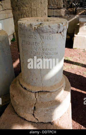 Kult-Zimmer in der Asklepie bei Messene, Griechenland. Künstler: Samuel Magál Stockfoto