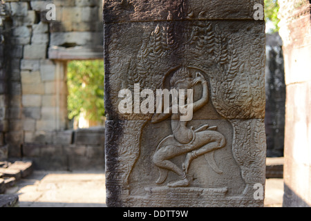 Aspara Kunst Angkor Wat Tempel Ruinen Camboida Stockfoto