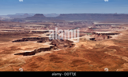 Der Green River fließt durch den Canyonlands National Park, Insel im Himmel Bezirk, Utah Stockfoto