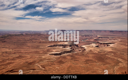 Der Green River fließt durch den Canyonlands National Park, Insel im Himmel Bezirk, Utah Stockfoto