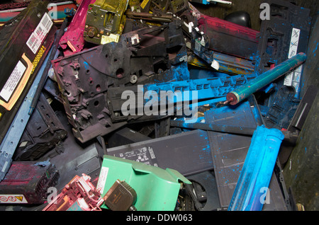 Tintenpatronen können recycelt werden. Stockfoto