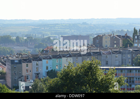 Luftbild Bristol England UK - Cliftonwood Clifton Hotwells Stockfoto