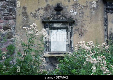 Alten Grabstein am Greyfriars Friedhof, Edinburgh, Schottland, Vereinigtes Königreich, Europa Stockfoto