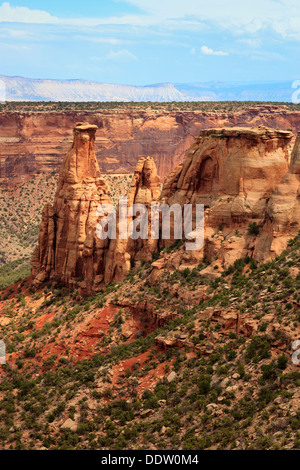 Blick auf Monument Canyon in Colorado National Monument, Colorado, USA Stockfoto