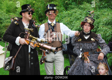 Steampunk-Zeichen am 2012 Fantasy Fair Arcen Niederlande Stockfoto