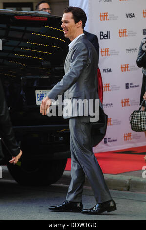 Toronto, Kanada. 06. September 2013. Benedict Cumberbatch kommt bei TIFF der Princess of Wales Theatre in Toronto, Kanada im 6. September 2013 für die Premiere von 12 Jahren ein Sklave. Bildnachweis: Victor Biro/Alamy Live-Nachrichten Stockfoto