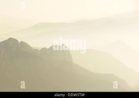 Blick auf die Berglandschaft. Stockfoto