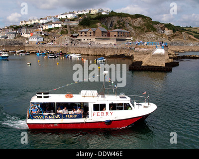 Fowey, Mevagissey Fähre verlassen Mevagissey Hafen, Cornwall, UK 2013 Stockfoto