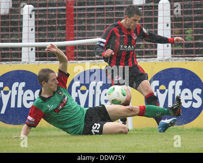 Belfast, Nordirland, Vereinigtes Königreich. 7. September 2013.      Glentoran Vs Kreuzfahrer in die Danske Bank Premiership Bilder von Kevin Scott / Scott Medien Belfast/Alamy Live News Stockfoto