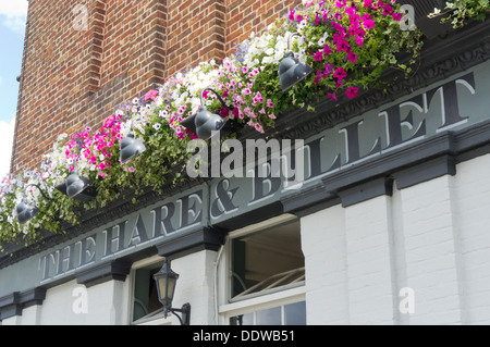 Der Hase & Billet Pub in Blackheath, London. Stockfoto