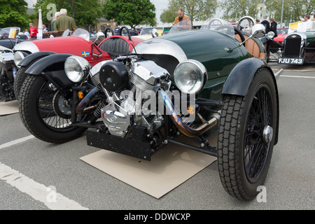 BERLIN - Mai 11: Auto Morgan, V-Twin Dreirädern, 26. Oldtimer-Tage Berlin-Brandenburg, 11. Mai 2013 Berlin, Deutschland Stockfoto