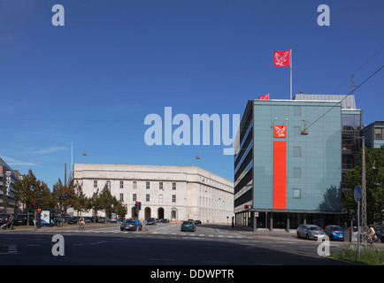 Die Gebäude der metropolitan Police in Kopenhagen in der Mitte, die Falck-Domizil auf der rechten Seite Stockfoto