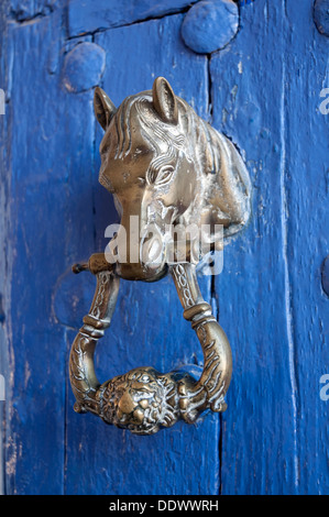 Pferd-förmigen Klopfer. Puerto Lapice, Provinz Ciudad Real, Castilla La Mancha, Spanien. Stockfoto