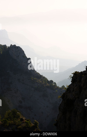 Blick auf die Berglandschaft. Stockfoto