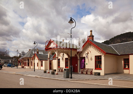 Den alten königlichen Bahnhof Ballater Stockfoto