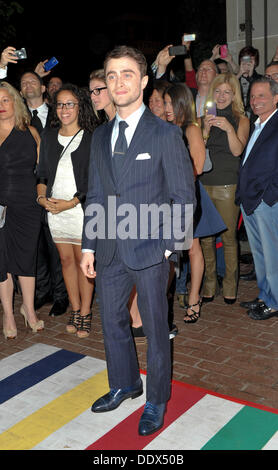 Toronto, Ontario, Kanada. 7. September 2013. DANIEL RADCLIFFE kommt bei der Premiere von "The F-Word" am Tag 3 des dem Toronto International Film Festival an der Ryerson Theatre am Samstag, 7. September 2013, in Toronto. © Igor Vidyashev/ZUMAPRESS.com/Alamy Live-Nachrichten Stockfoto