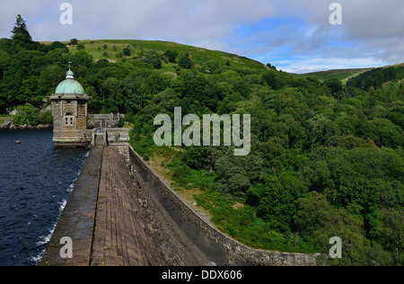 Pen Sie Y Garreg Dam, Elan-Tal, Powys, Wales, Vereinigtes Königreich Stockfoto