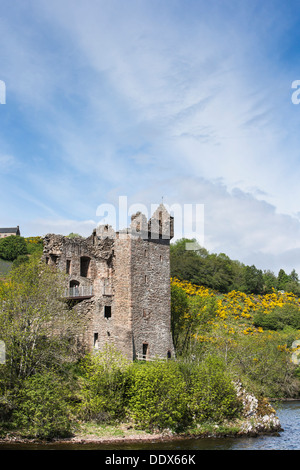 Urquhart Castle am Loch Ness in Inverness-Shire, Schottland Stockfoto