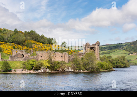Urquhart Castle am Loch Ness in Inverness-Shire, Schottland Stockfoto