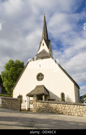 Alpine Kirche in La Villa - Stern, Alta Badia, Italien. Stockfoto