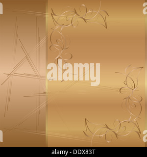 Luxus-Kohle und Gold gotische Bucheinband Stockfoto