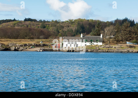 Ulva Fähre, das Bootshaus Stockfoto