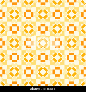 Retro-abstrakte nahtlose geometrische orange Farbenmuster Stockfoto
