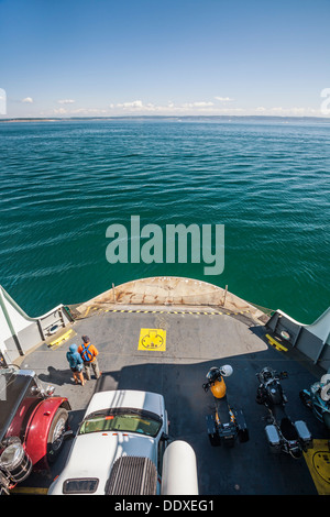 Bogen des Auto, Fähre, Puget Sound, Washington State Stockfoto