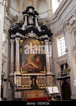 Brügge-St. Walburga Kirche altar Stockfoto