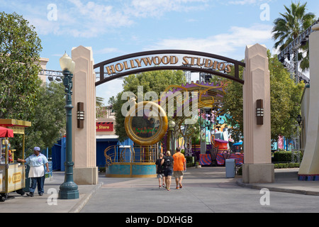 Disneyland, Hollywood Studios Eingang, California Adventure Park, Anaheim Stockfoto