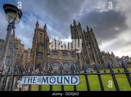 Blick auf The Mound, Hauptstadt Edinburgh Lothians Scotland UK Stockfoto