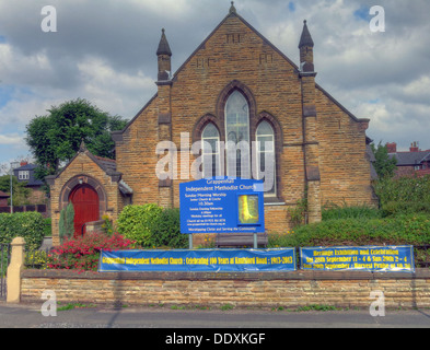Grappenhall unabhängige Evangelisch-methodistische Kirche, Knutsford Straße, Grappenhall, Warrington, Cheshire, England, UK WA4 2PL Stockfoto