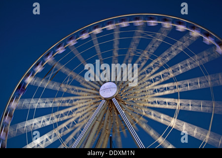 Pier Head Albert Dock bei Nacht Liverpool Merseyside England UK Stockfoto