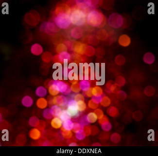 Verschwommene de konzentriert Christmas Lights background Stockfoto